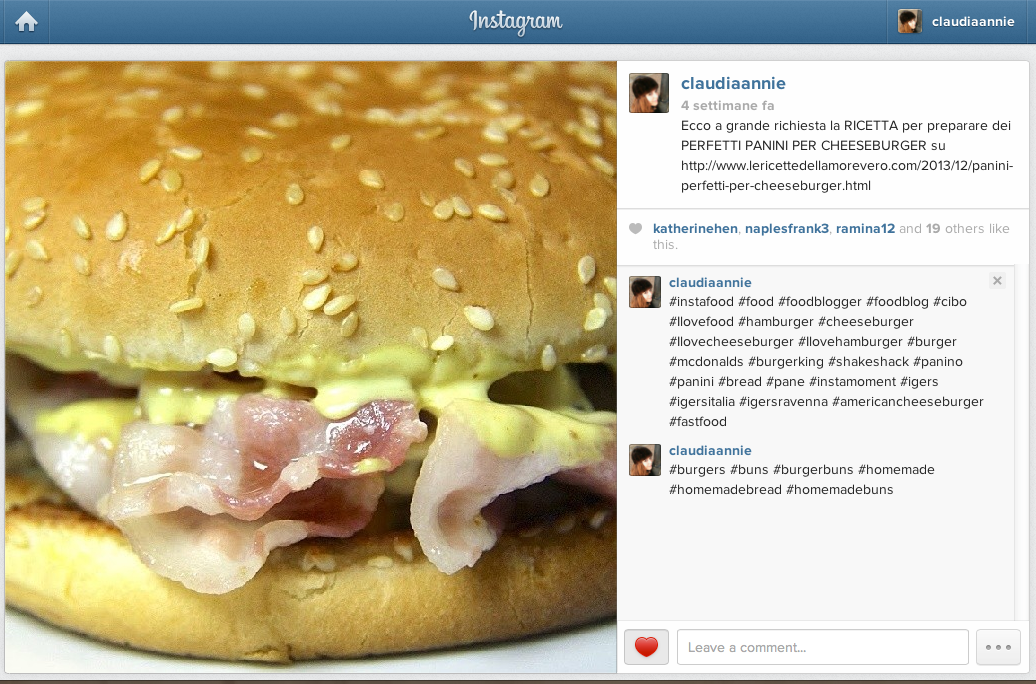 Instagram Food Hashtag più popolari per chi ama cibo e cucina