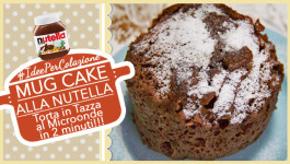 MUG CAKE ALLA NUTELLA torta in tazza al microonde in 2 minuti