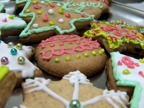 Biscotti di Natale decorati da appendere all'Albero