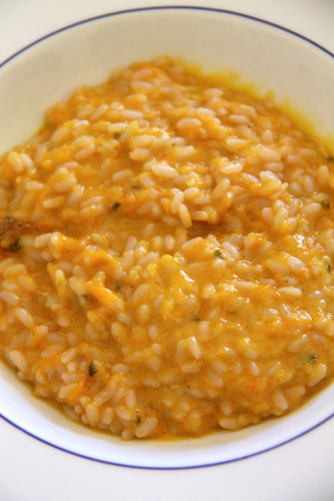 Risotto con crema di zucca e gorgonzola | ricetta autunnale