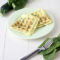 WAFFLE DI PASTA con spinaci | ricetta per bambini